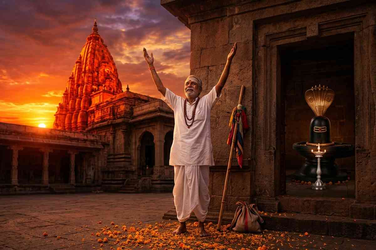12 Jyotirlinga in India yatra complete – elderly devotee divine blessings Lord Shiva Har Har Mahadev