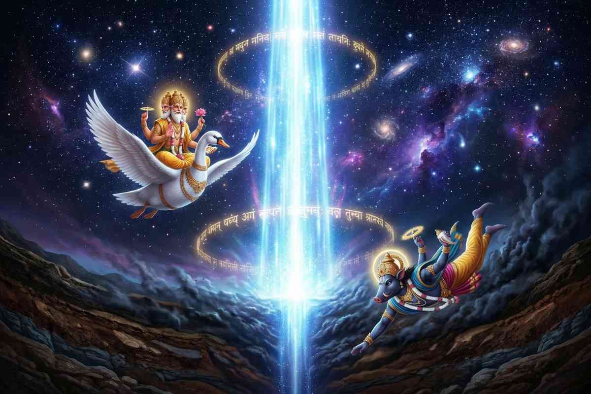 12 Jyotirlinga in India meaning – Lord Shiva as infinite blazing pillar of divine cosmic light Shiva Purana