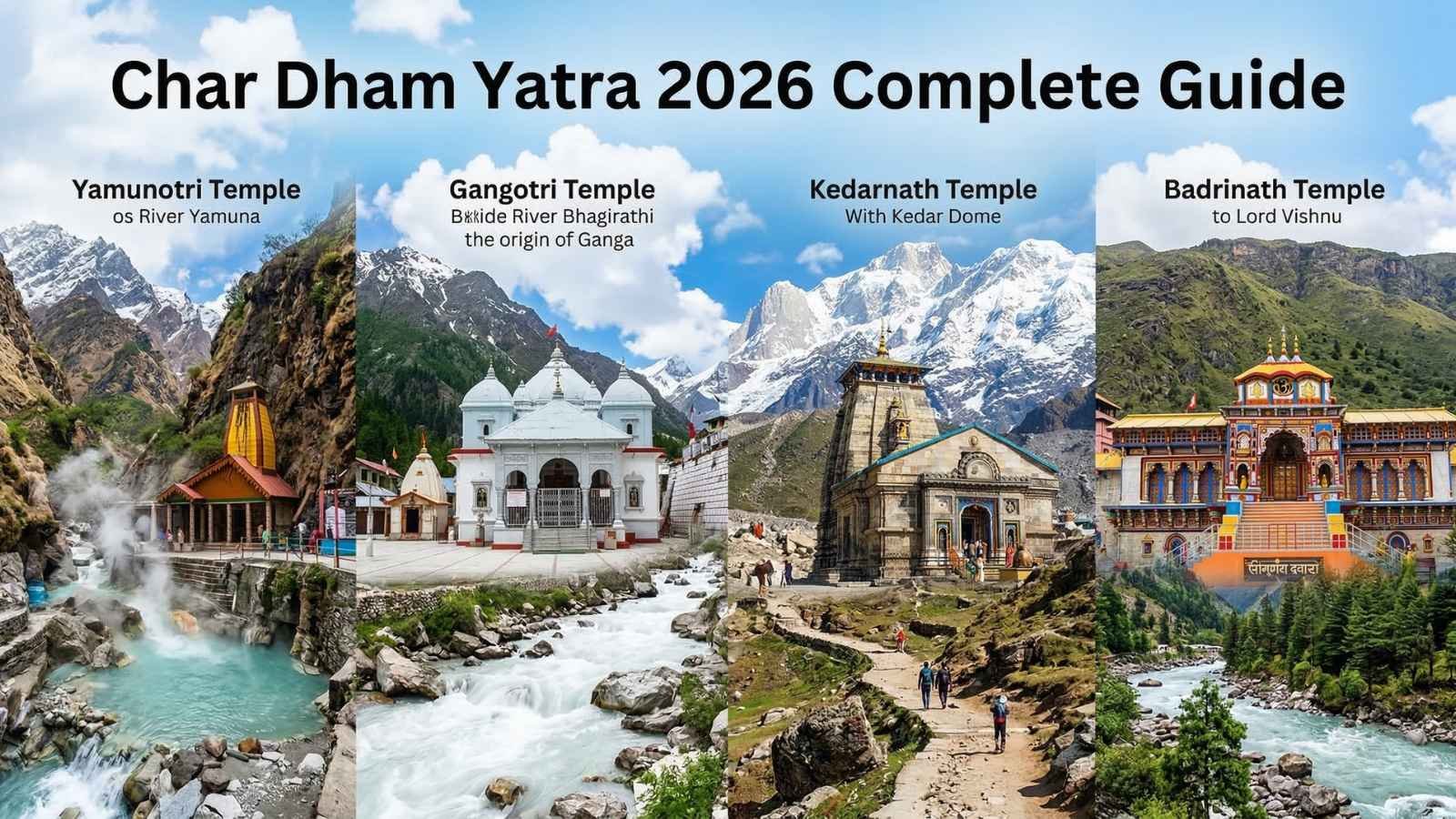 Char Dham Yatra 2026 Complete Guide – Dates, Registration, Route, Cost & Everything You Need to Know