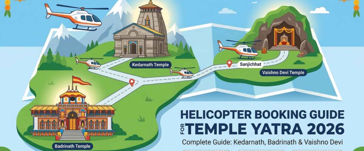 Helicopter Booking Guide for Temple Yatra 2026 – Kedarnath, Badrinath & Vaishno Devi Complete Guide