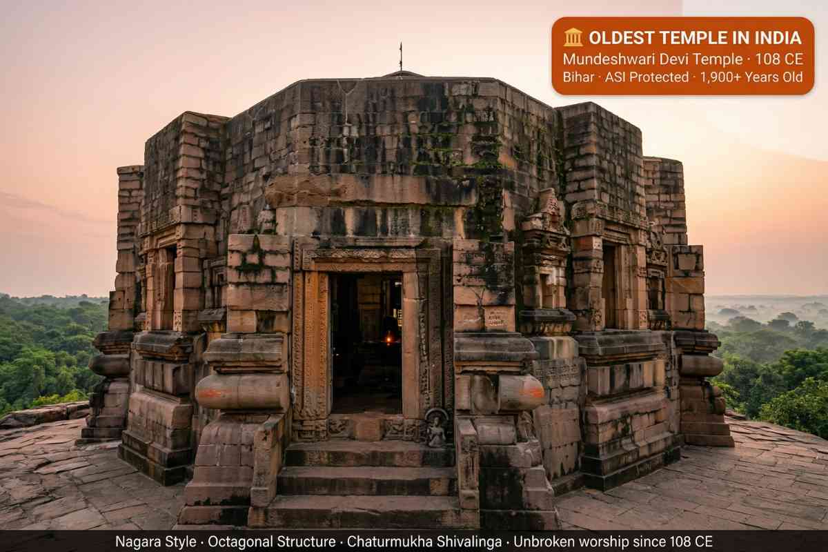 Mundeshwari Devi Temple Bihar – oldest temple in India 108 CE