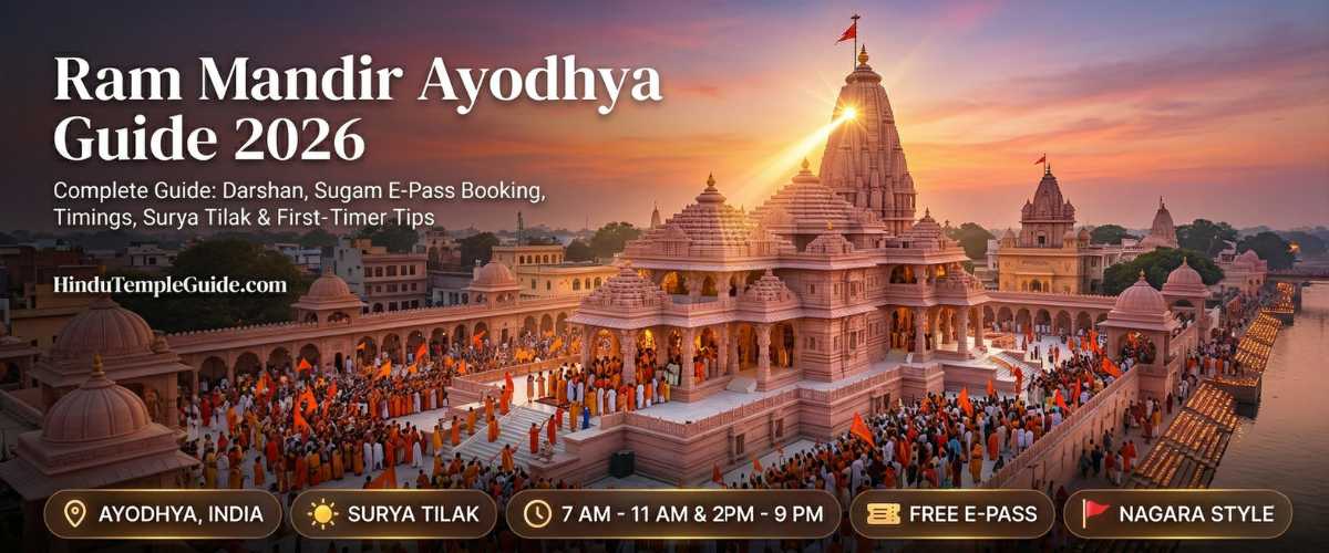 Ram Mandir Ayodhya Guide 2026 – Complete Guide: Darshan, Sugam E-Pass Booking, Timings, Surya Tilak & First-Timer Tips