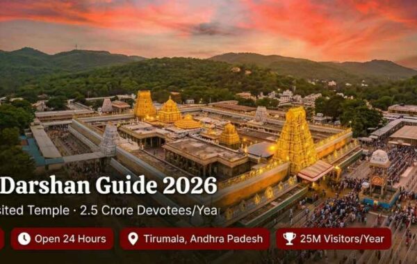 Tirupati Darshan Guide 2026 – Complete Guide for First-Time Pilgrims: Booking, Timings, All Darshan Types & Insider Tips