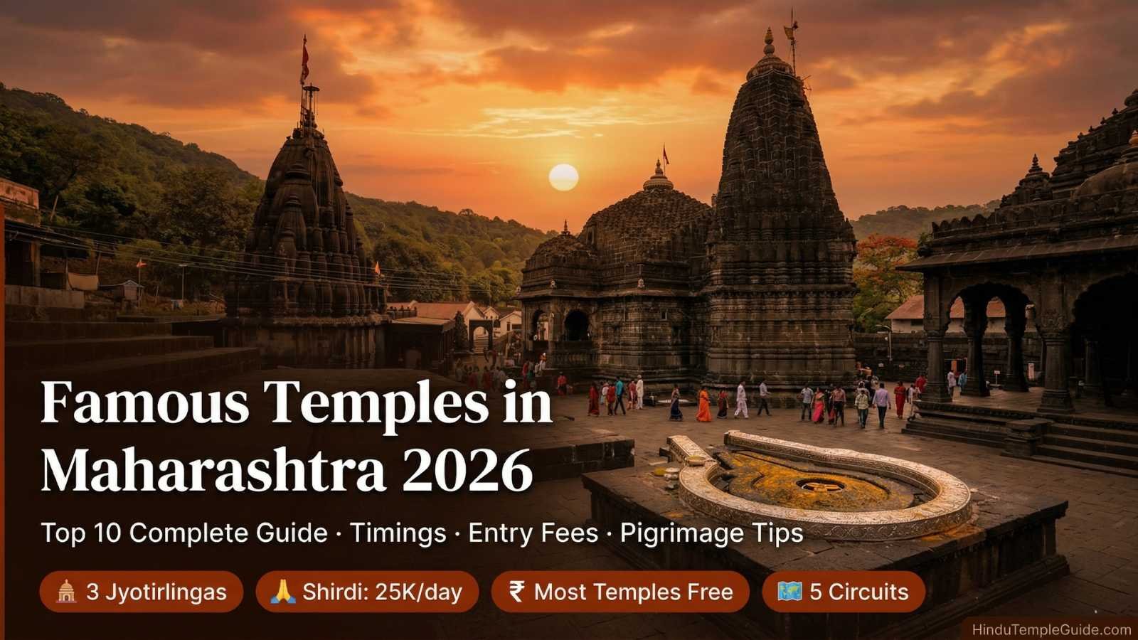 Famous Temples in Maharashtra 2026 – Top 10 Complete Guide: Siddhivinayak, Shirdi, Bhimashankar, Trimbakeshwar & More with Timings & Tips