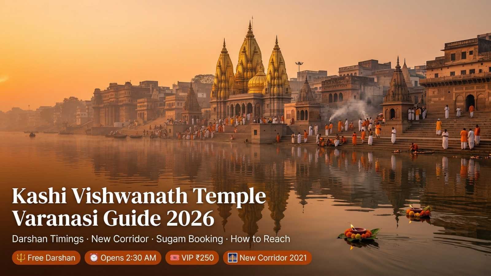 Kashi Vishwanath Temple Varanasi Guide 2026 – Darshan Timings, New Corridor, Online Booking, Entry Fee & How to Reach
