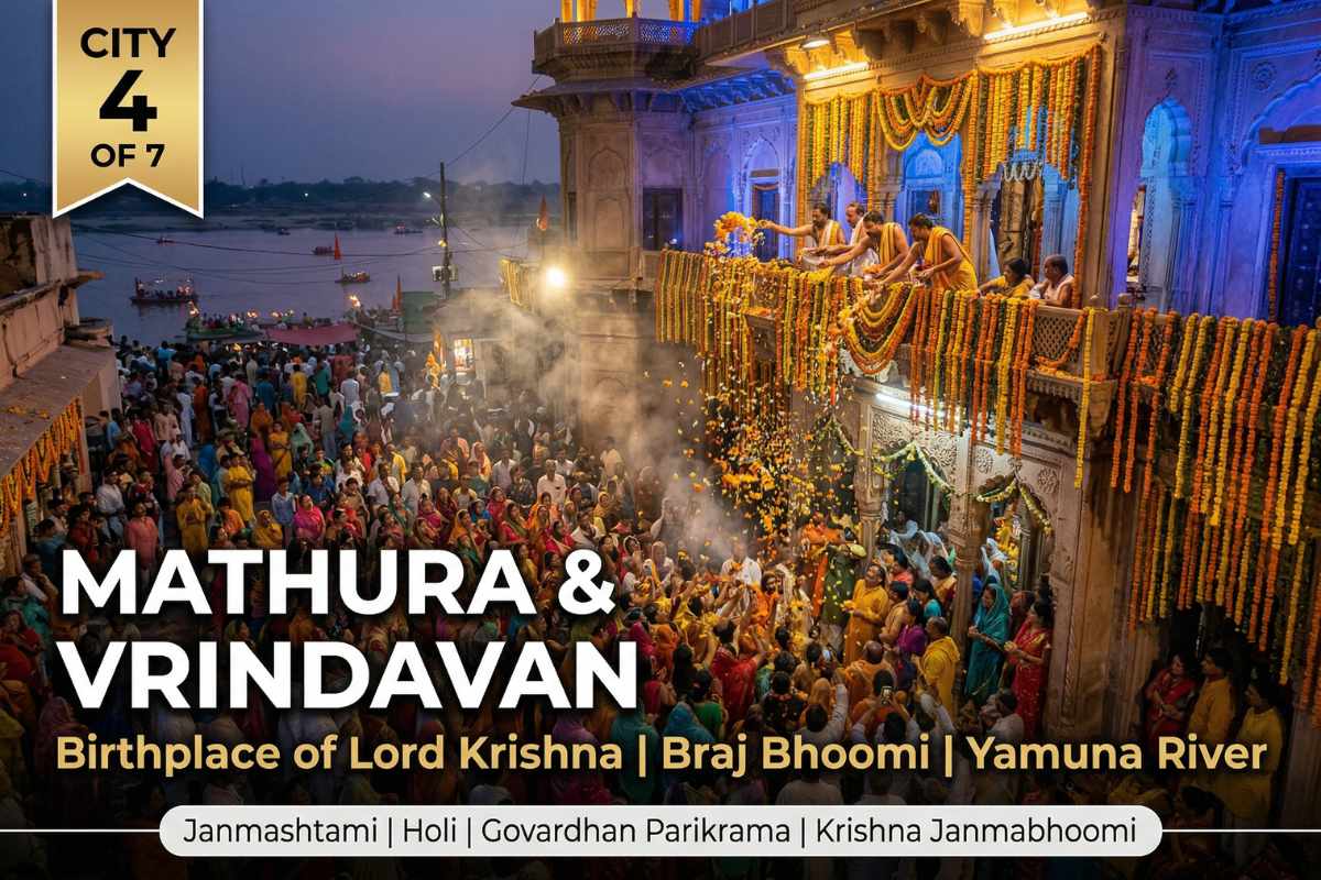 Mathura Vrindavan Banke Bihari Temple during Janmashtami – Sapta Puri city 4 birthplace of Lord Krishna on the banks of Yamuna