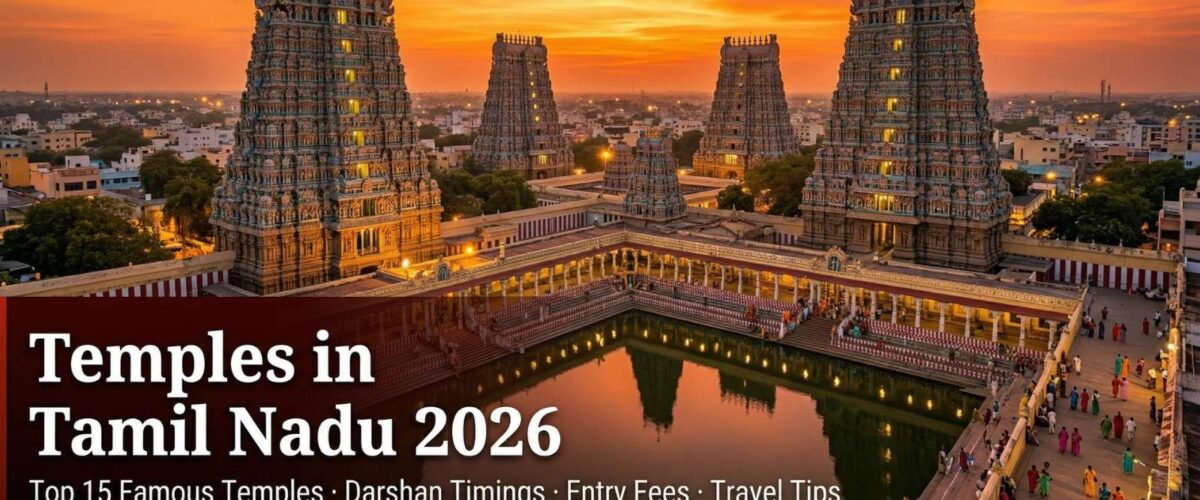 Temples in Tamil Nadu 2026 – Top 15 Famous Temples, Darshan Timings, Entry Fees & Travel Tips