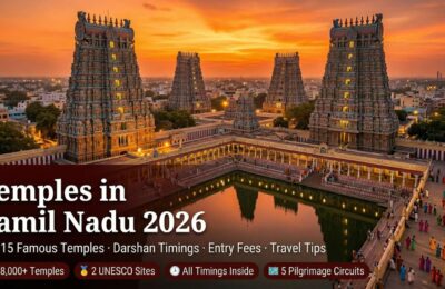Temples in Tamil Nadu 2026 – Top 15 Famous Temples, Darshan Timings, Entry Fees & Travel Tips